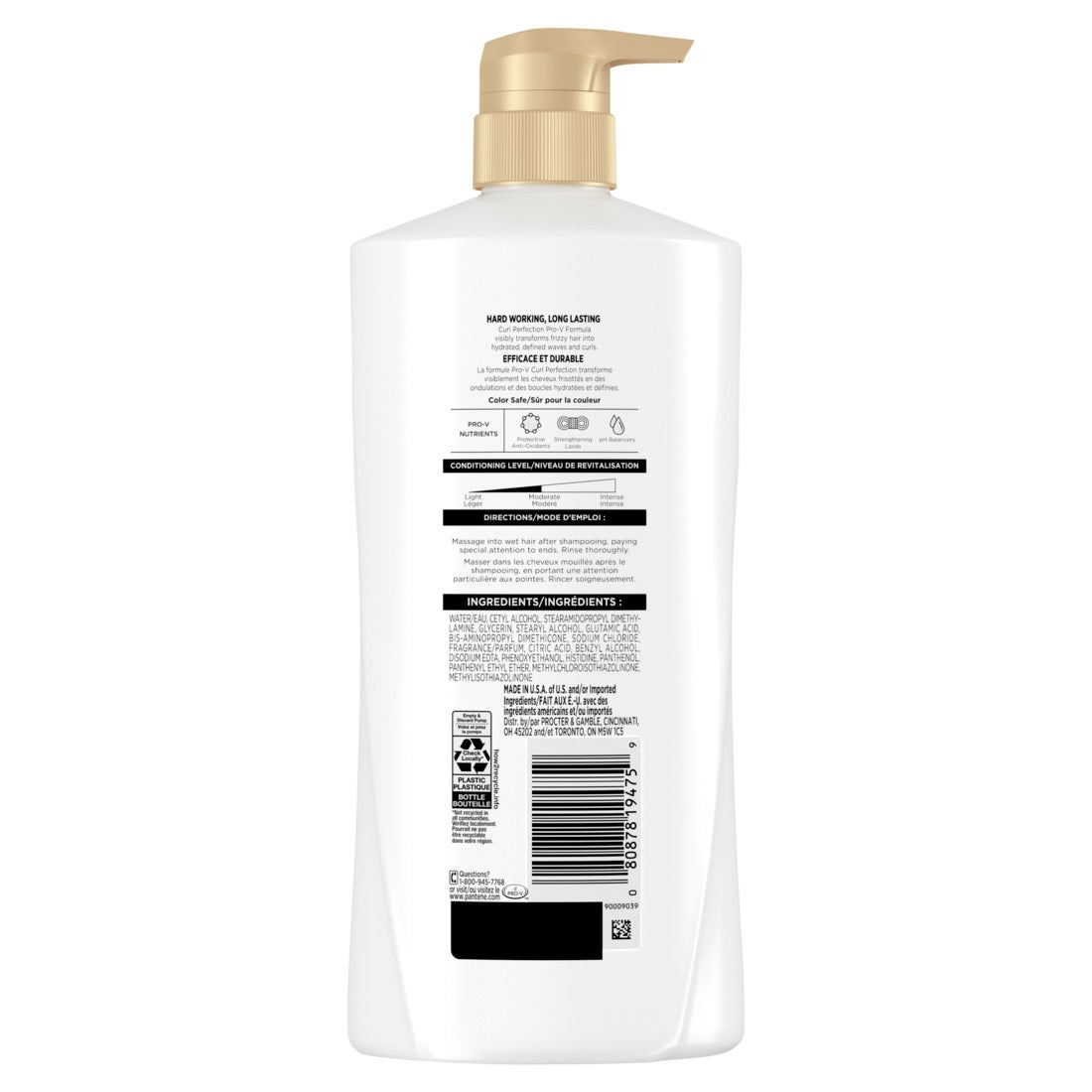 Pantene Pro-V Curl Perfection Conditioner 476mL - 16.0oz/4pk