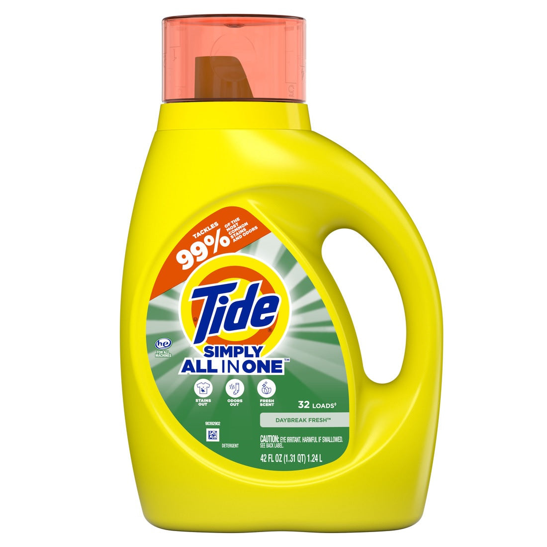 Tide HE Simply Liquid Laundry Detergent Daybreak Fresh 32 Loads - 42oz/6pk