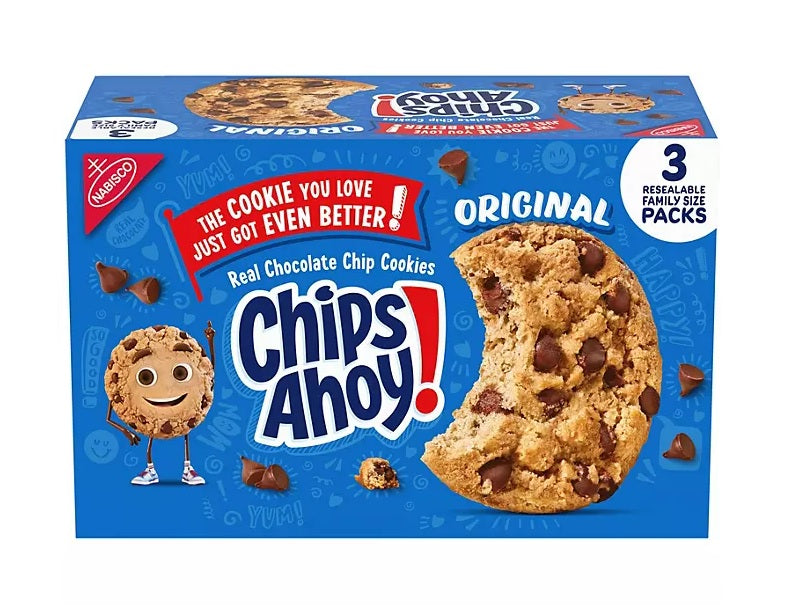 Nabisco BLUE CHIPS AHOY-18.2oz/3pk