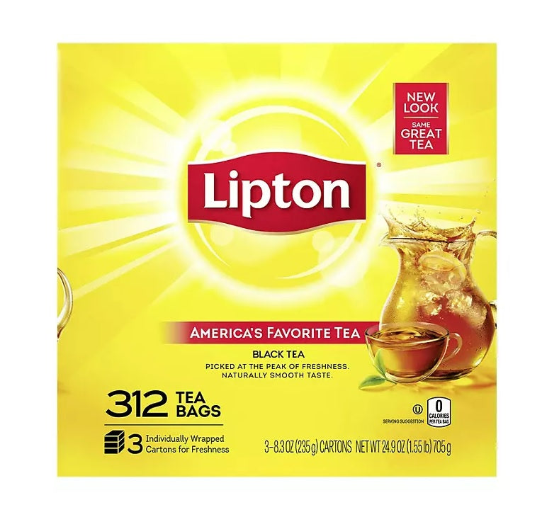 Lipton Tea Bags 312ct SingleSize - 3pk/8.3oz