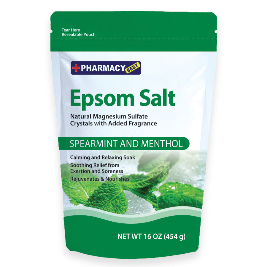 Pharmacy Best Epsom Salt Spearmint and Menthol- 16oz/12pk