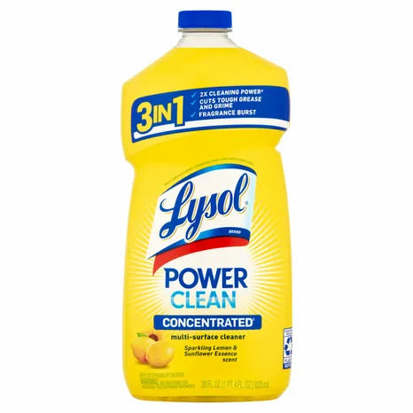 Lysol Multi-Surface Cleaner 2X Concentrated - Pourable Sparkling Lemon  Sunflower Essence - 28oz/9pk