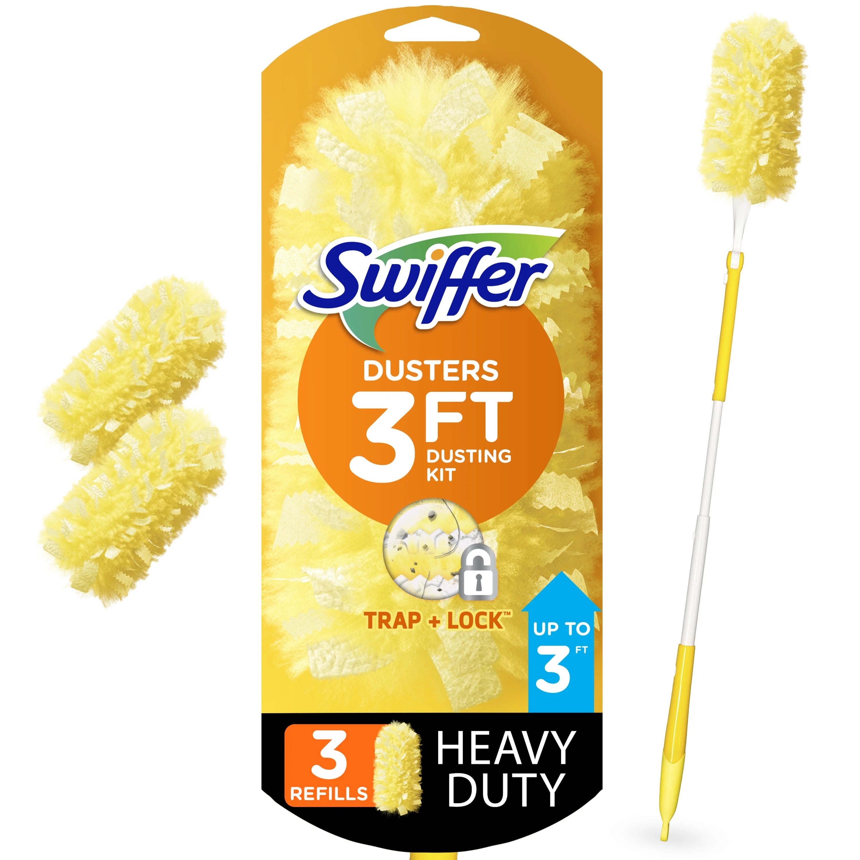 Swiffer Dusters Heavy Duty Extendable Handle Dusting Kit - 3ct/12pk