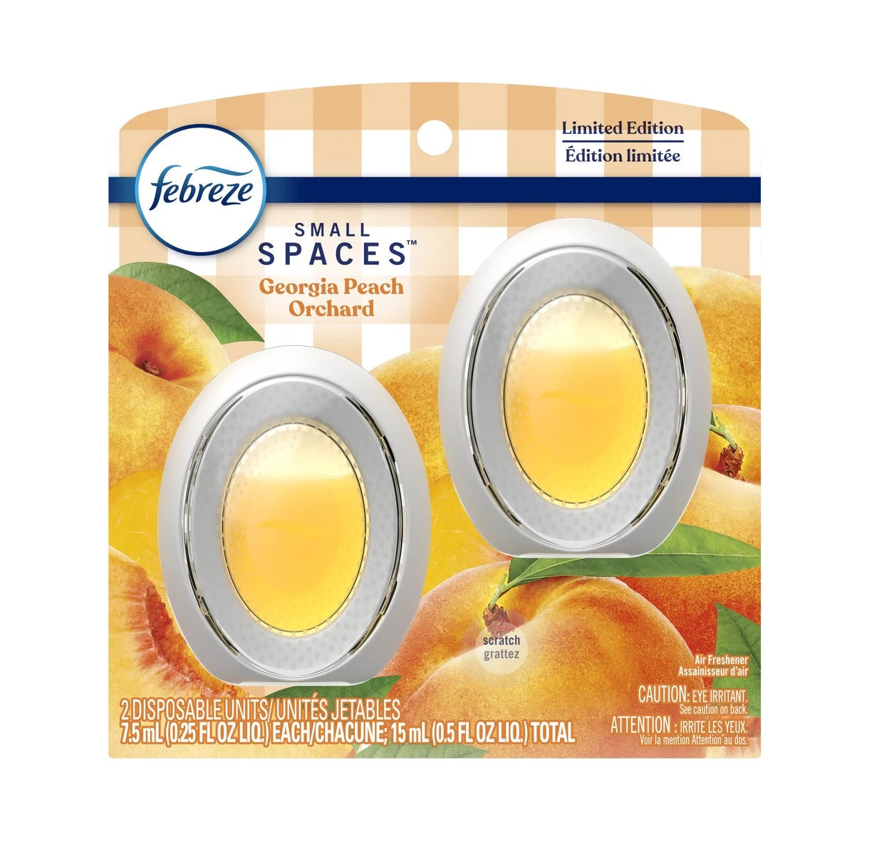 Febreze Small Spaces Air Freshener Georgia Peach US - 15ml/6pk