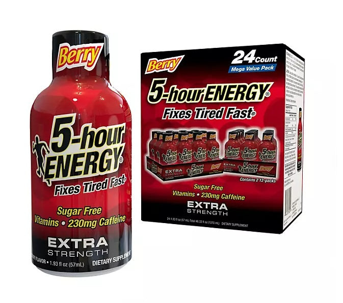 5-Hour Energy Extra Strength@Shots BERRY - 1.93oz/24pk