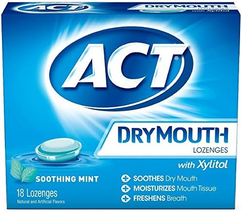 Act Dry Mouth Lozenges Soothing Mint - 18ct/6pk