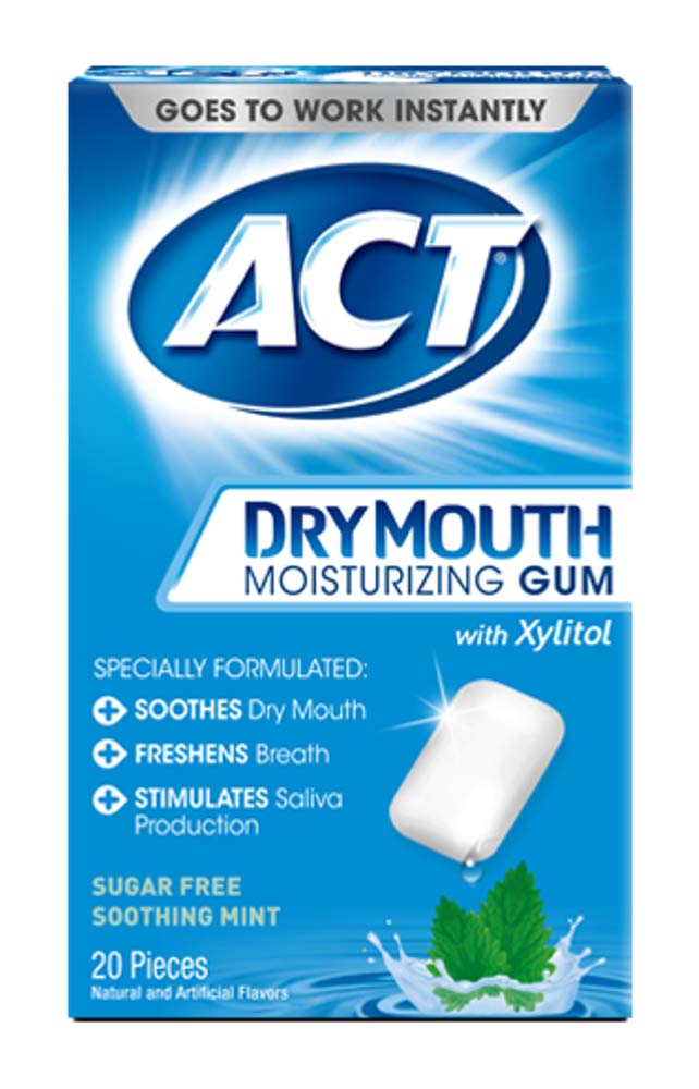 Act Dry Mouth Soothing Mint Gum - 20ct/24pk