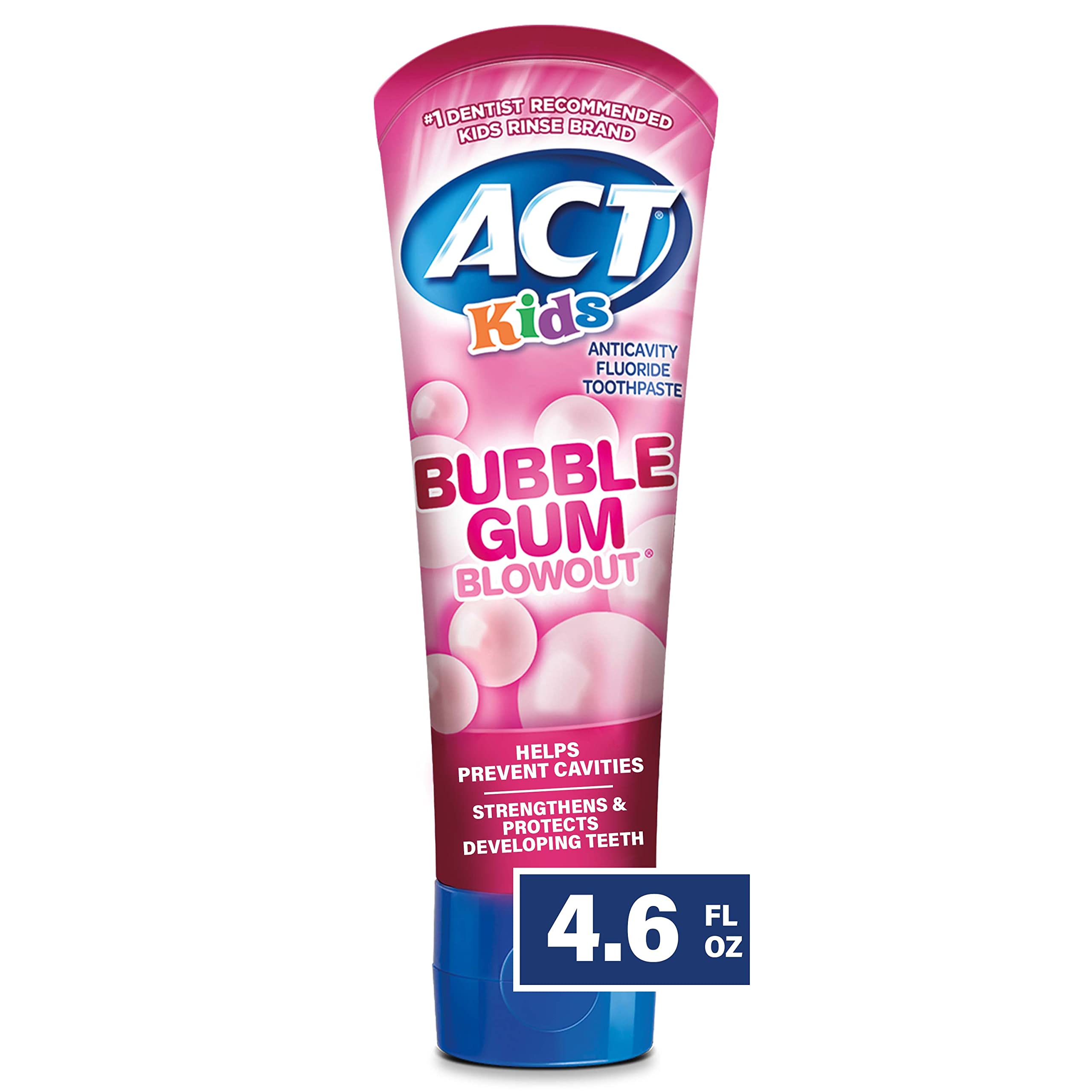 Act Kids Bubblegum Toothpaste - 4.6oz/24pk