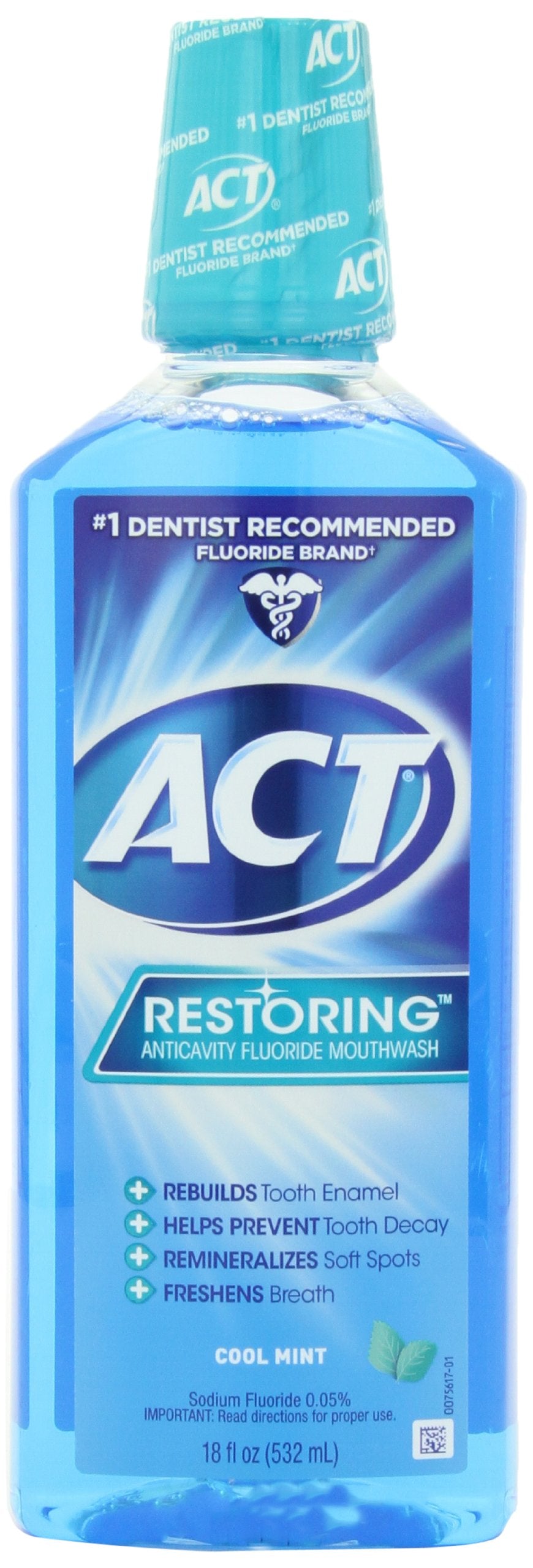 Act Restoring Mouthwash Cool Mint - 18oz/24pk