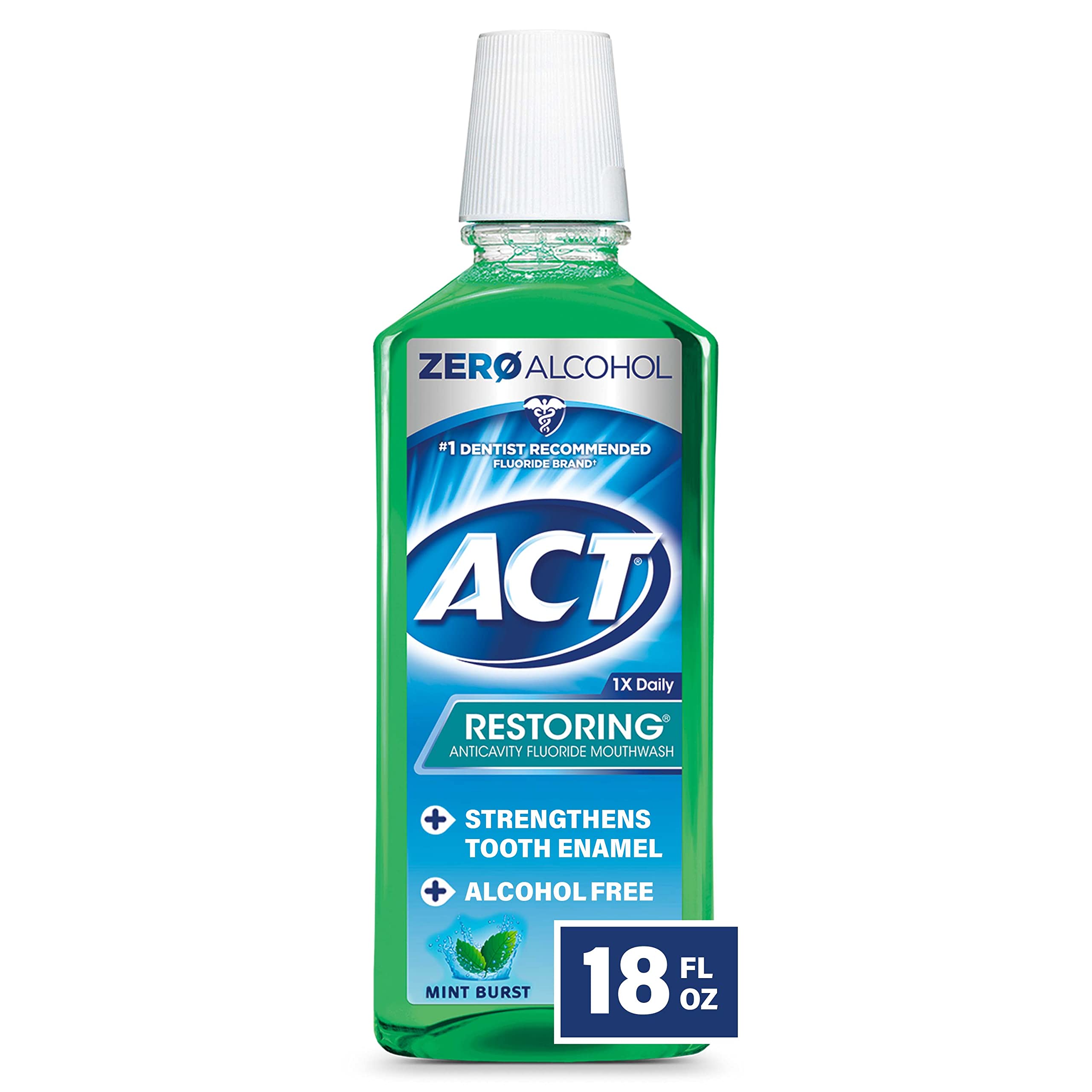 Act Restoring Mouthwash Mint Burst - 18oz/24pk