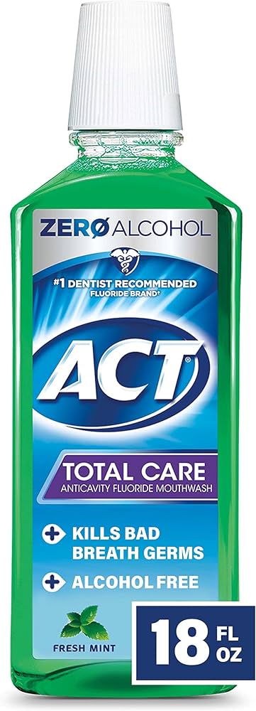 Act Total Care Mouthwash Fresh Mint - 18oz/24pk