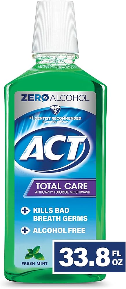 Act Total Care Mouthwash Fresh Mint - 33.8oz/6pk