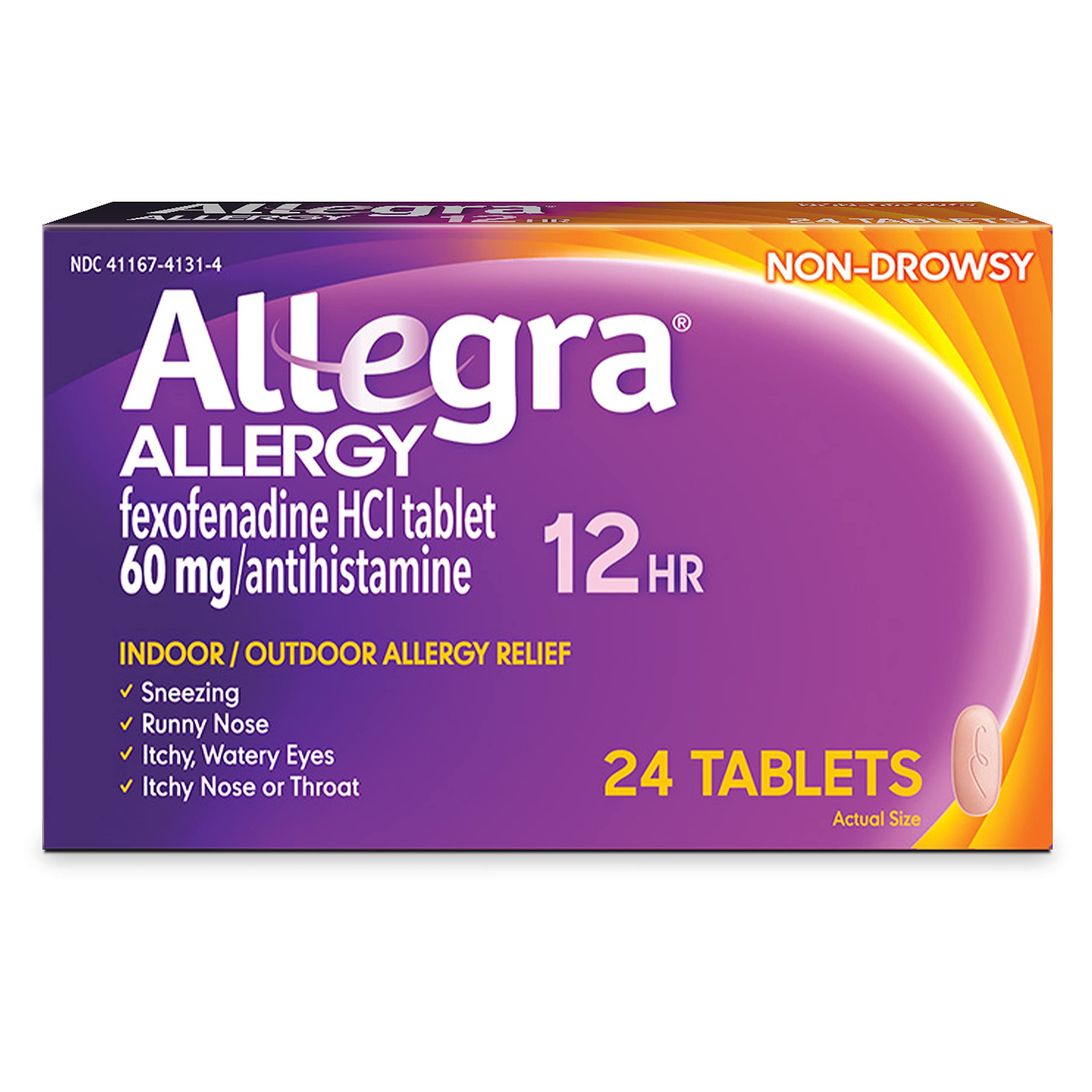 Allegra Allergy Adult 12 hour Tablets (60mg) - 24ct/24pk