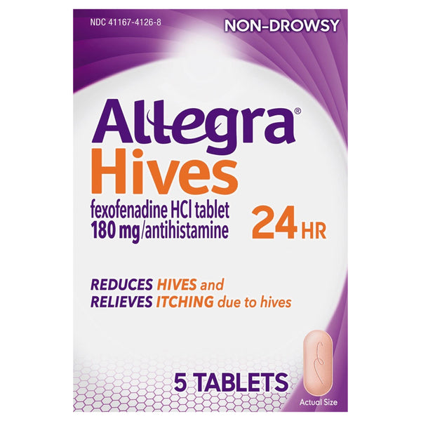 Allegra Adult Hives 24 hour Tablets (180mg) - 5ct/24pk