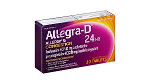 Allegra D Allergy & Congestion 24 hour Tablets (240mg pse/180mg fex) - 10ct/36pk