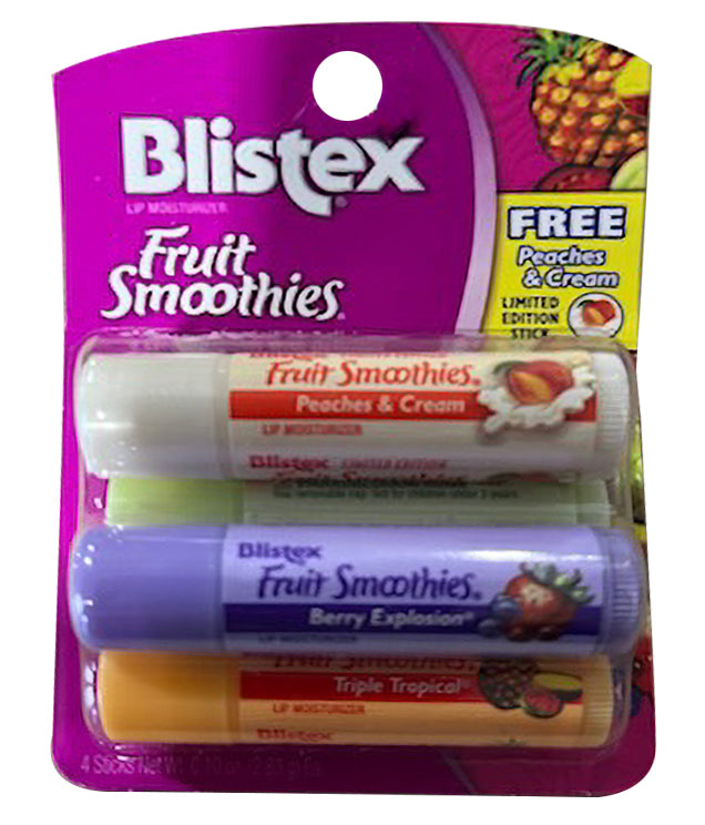 Blistex Fruit Smoothies Bonus Pack  - 4ct/24pk