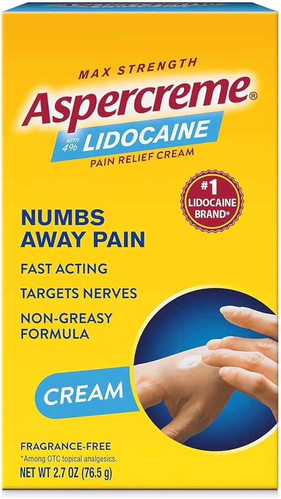 Aspercreme Lidocaine Pain Relief Cream - 2.7oz/12pk