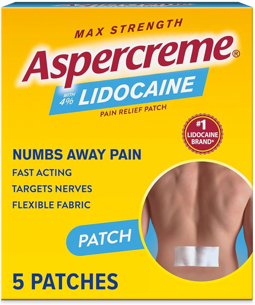 Aspercreme Lidocaine Pain Relief Patch - 5ct/24pk