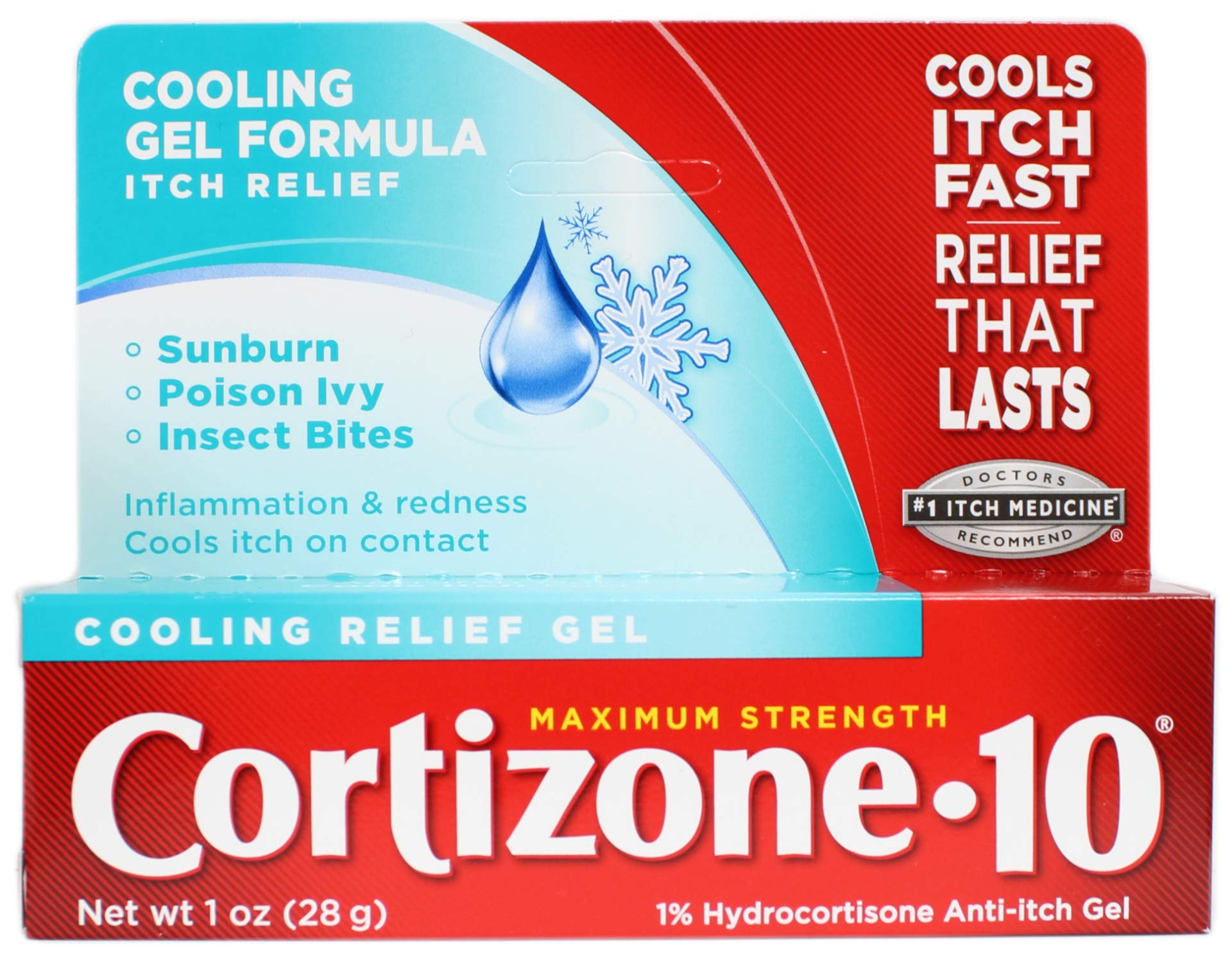 Cortizone 10 Maximum Strength Cooling Relief Gel - 1oz/36pk
