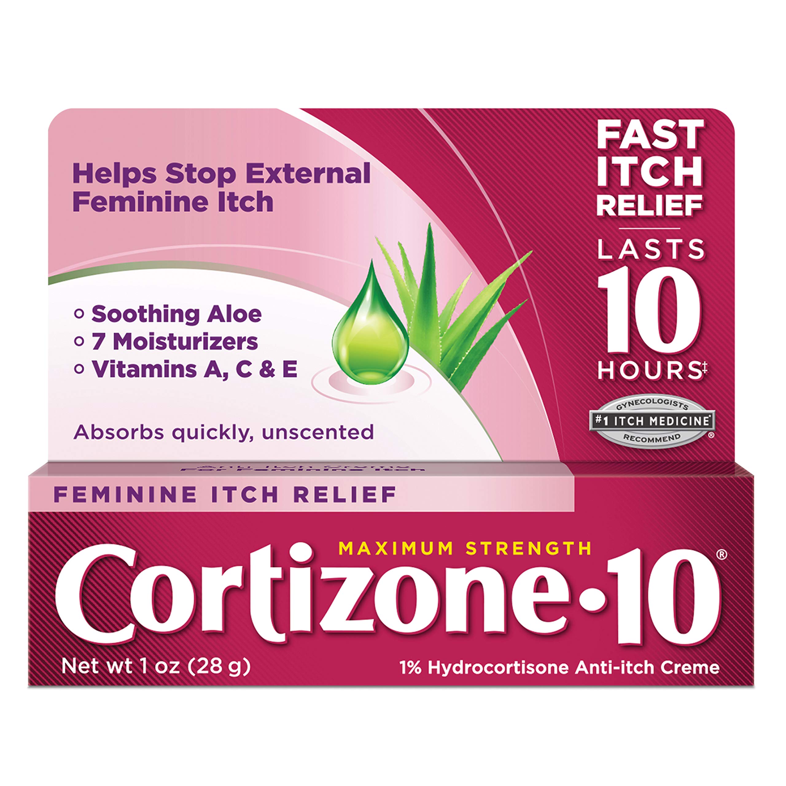 Cortizone 10 Maximum Strength Feminine Itch Relief - 1oz/36pk