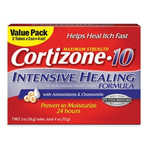 Cortizone 10 Maximum Strength Intensive Healing Formula Twin Pack - 2oz/12pk