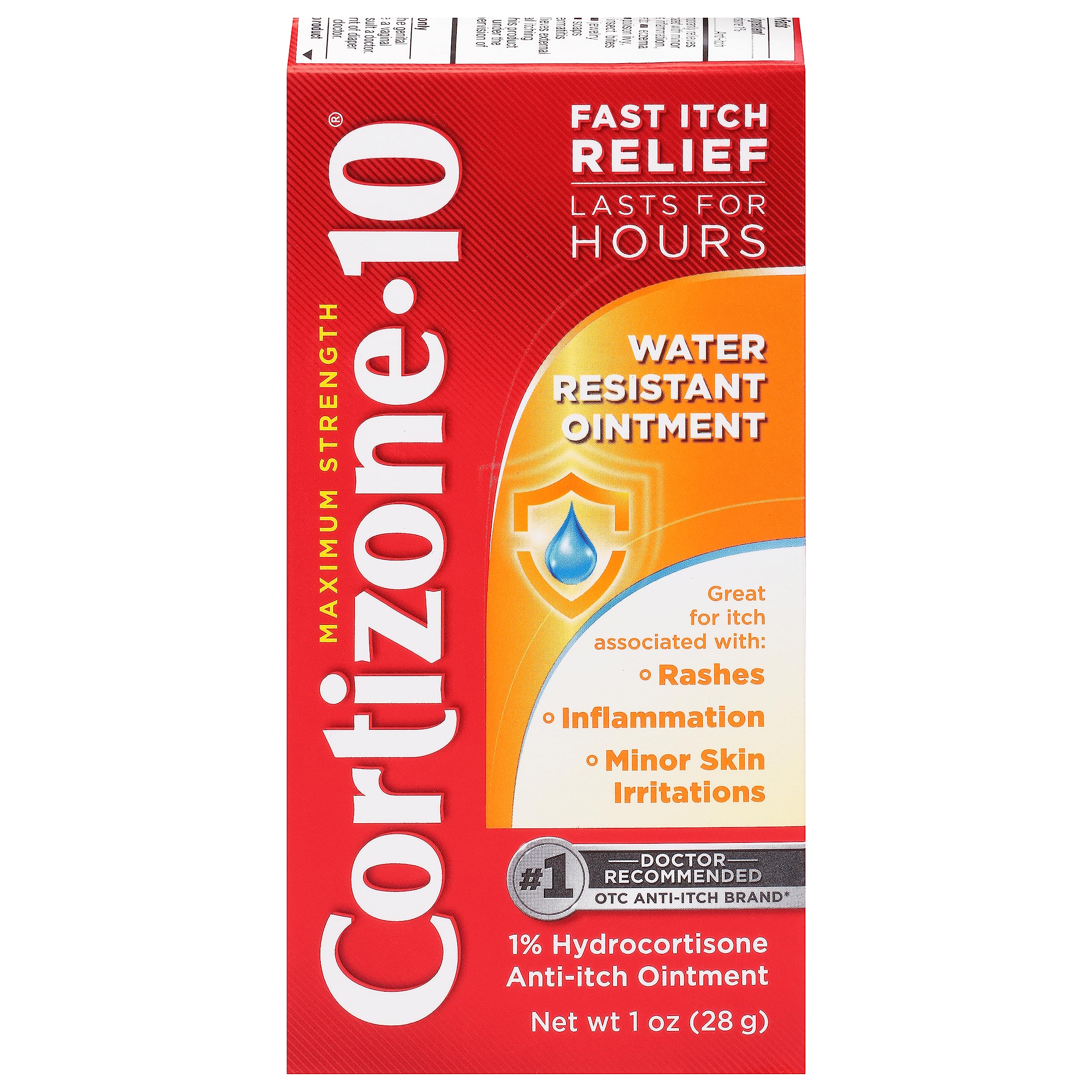 Cortizone 10 Maximum Strength Water Resistant Ointment - 1oz/36pk