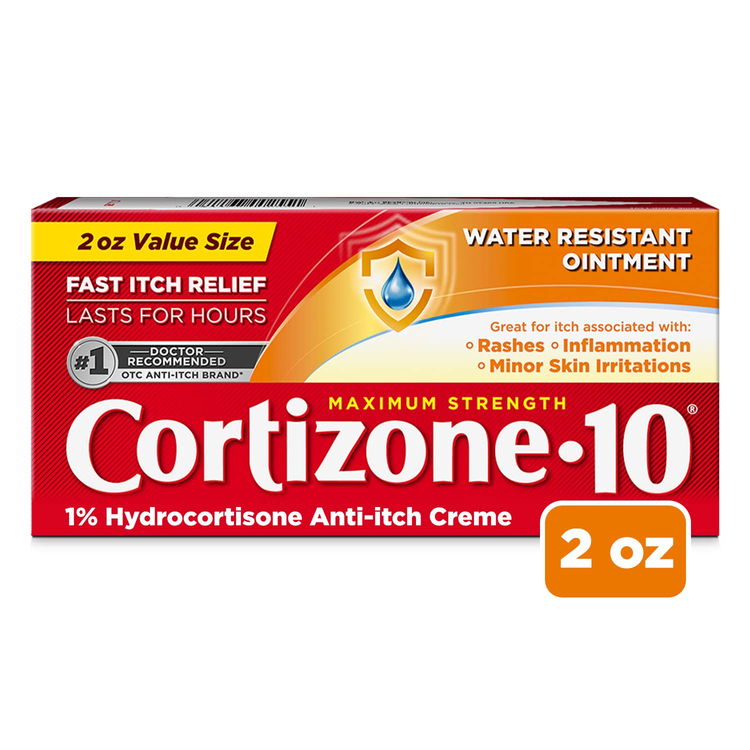 Cortizone 10 Maximum Strength Water Resistant Ointment - 2oz/36pk