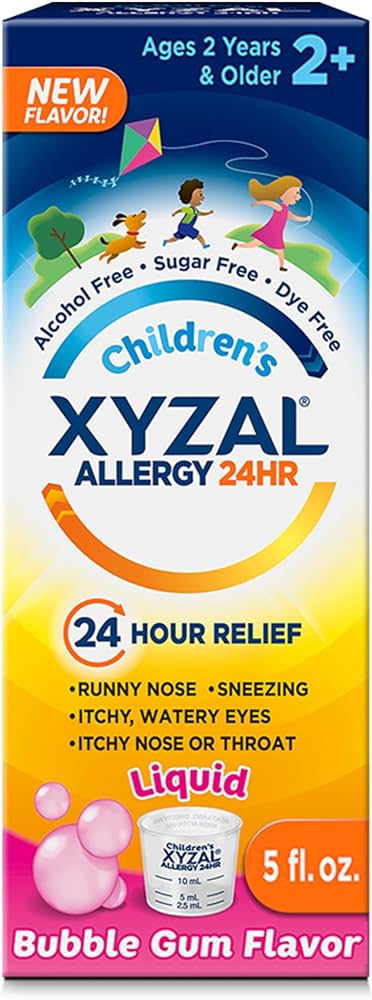 Children's Xyzal Allergy 24 hour Oral Solution Bubblegum - 5oz/24pk