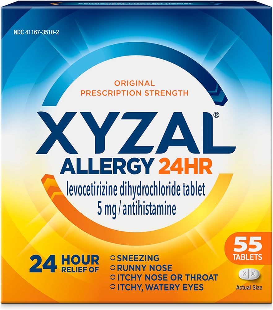 Xyzal Allergy Adult 24 hour Tablets - 55ct/24pk