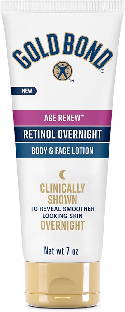 Gold Bond Age Renew Retinol Overnight Body & Face Lotion - 7oz/24pk