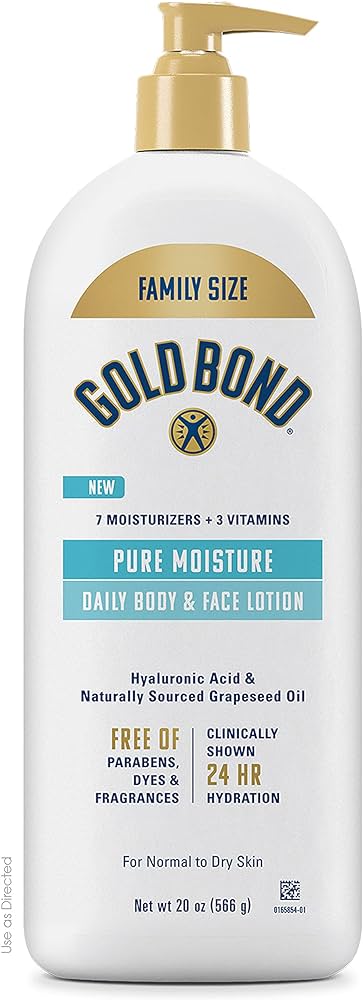 Gold Bond Pure Moisture Body & Face Lotion - 20oz/24pk