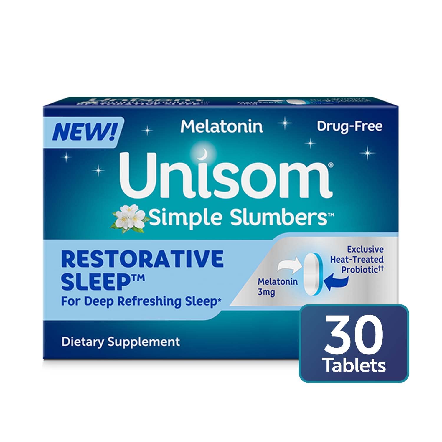 Unisom Simple Slumbers Restorative Sleep Tablets - 30ct/24pk