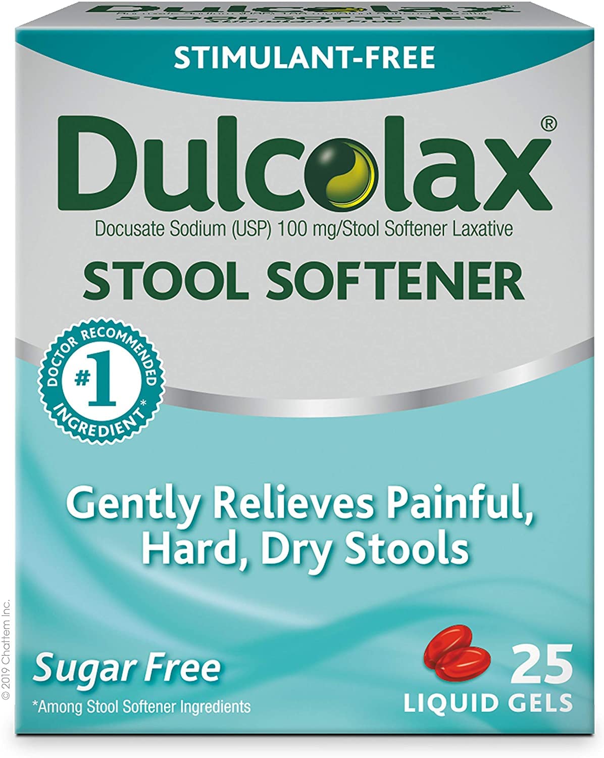 Dulcolax Stool Softener Laxative Liquid Gels - 25ct/36pk