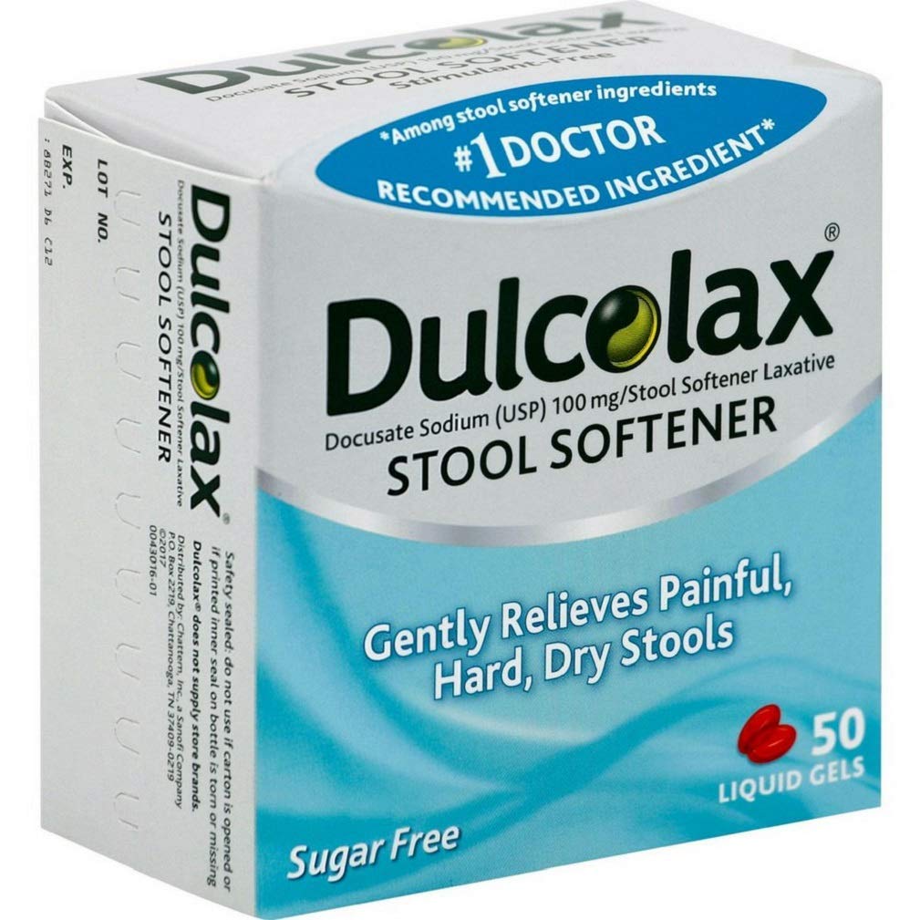 Dulcolax Stool Softener Laxative Liquid Gels - 50ct/36pk