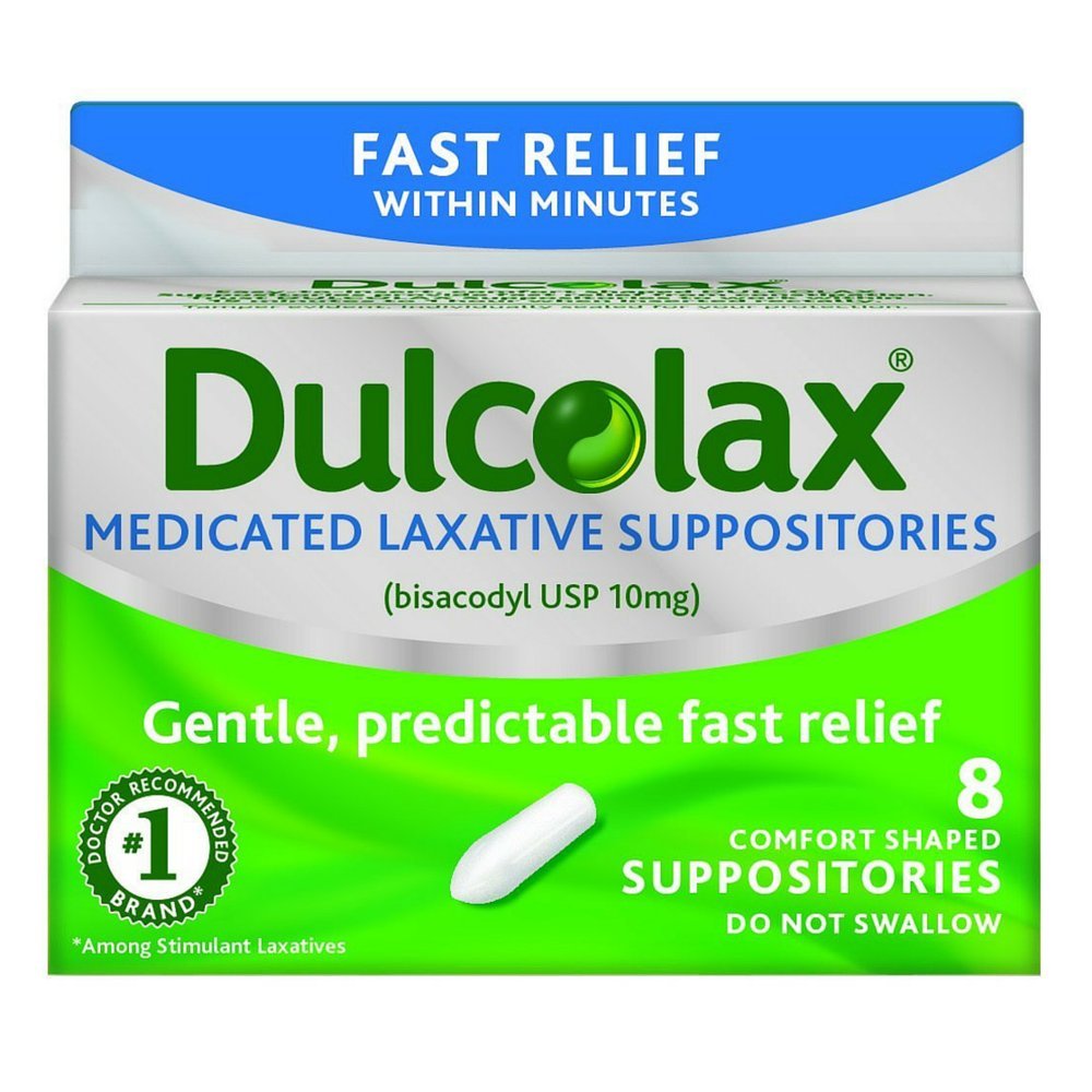 Dulcolax Medicated Laxative Suppositories - 8ct/36pk