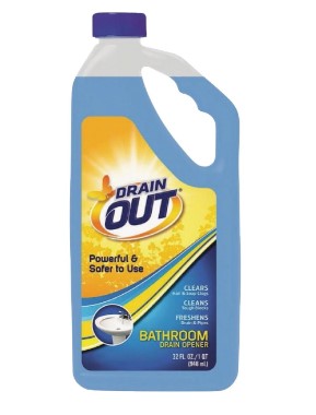 Drain Out Bathroom Drain Opener - 32oz/6pk