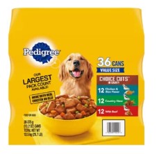 Pedigree Choice Cuts Variety Pack  - 13.2oz/36ct