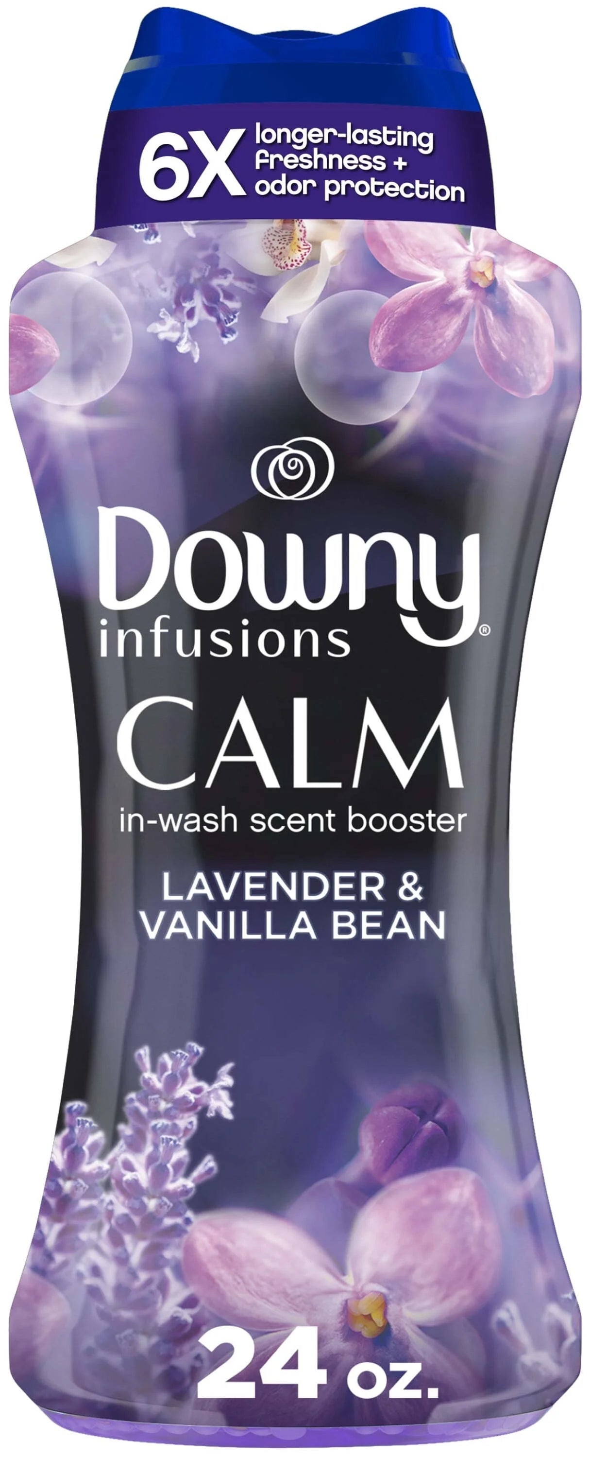 Downy Infusions Calm In Wash Laundry Scent Booster Beads Lavender & Vanilla Bean - 24oz/4pk