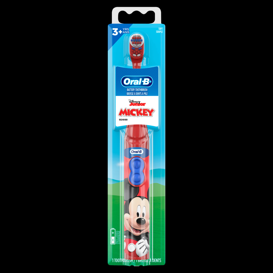 Oral-B Kid's Battery Toothbrush featuring Disney's Mickey Mouse Soft Bristles - 1ct/24pk