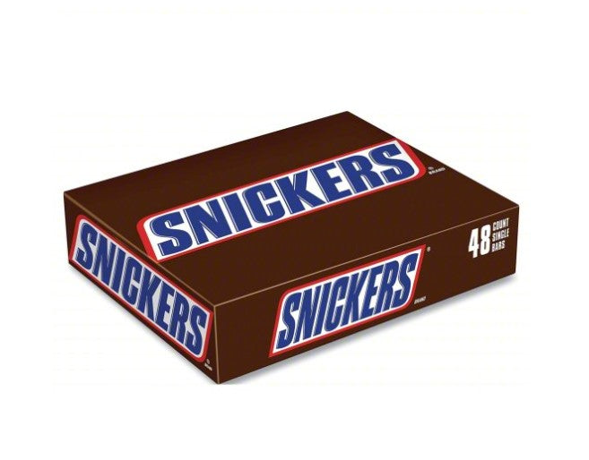 Snickers Chocolate Bar Singles - 48ct/8pk