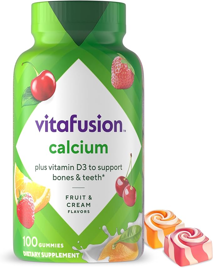 Vitafusion Chewable Calcium Gummy Vitamins - 100ct/12pk