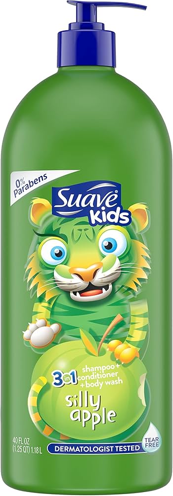 Suave Kids 3 in 1 Shampoo Silly Apple - 40oz/3pk