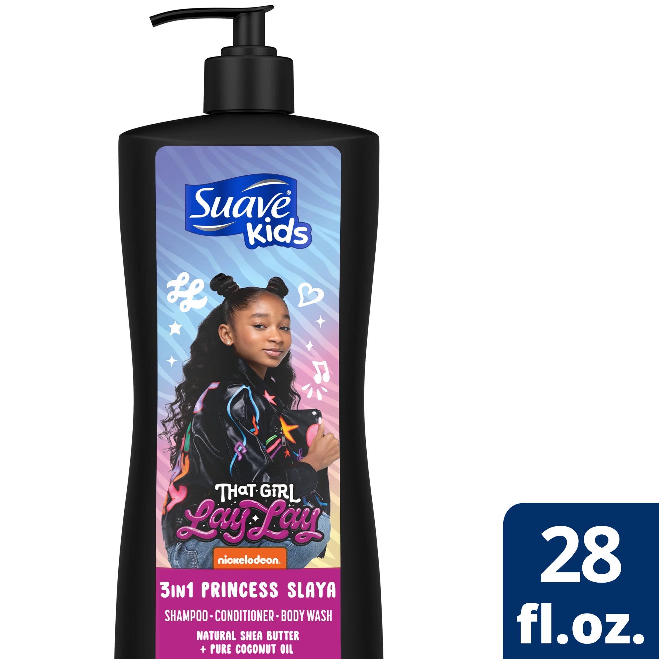 Suave Kids That Girl Lay Lay 3 in 1 Shampoo Princess Slaya - 28oz/4pk