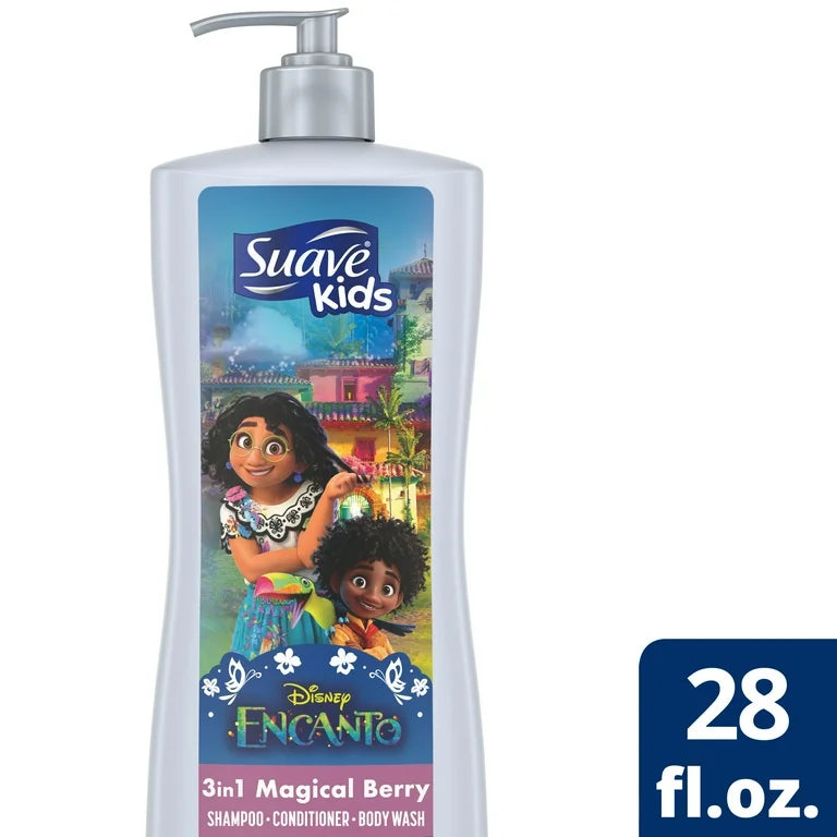 Suave Kids Encanto 3 in 1 Shampoo Magical Berry - 28oz/4pk