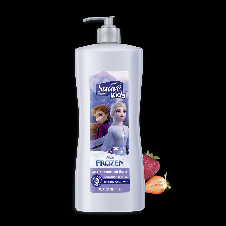 Suave Kids Frozen 2 3 in 1 Shampoo Enchanted Berry - 28oz/4pk