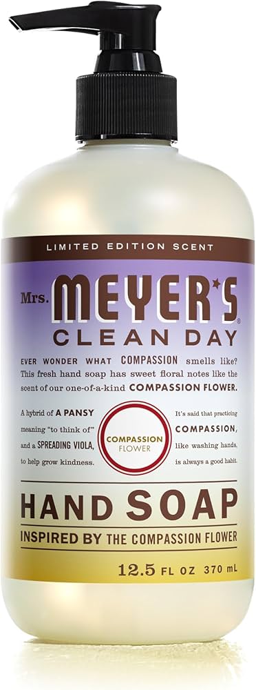 Mrs. Meyer's Hand Soap Compassion Flower - 12.5oz/6pk