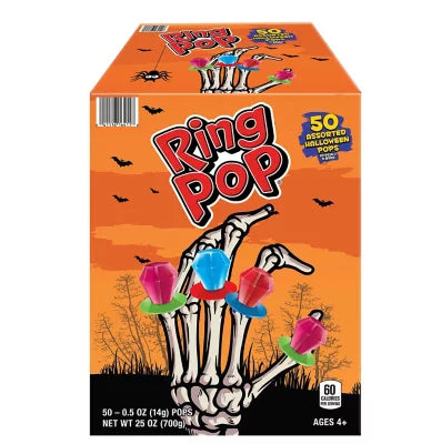 Ring Pop Halloween Candy - 0.5oz/50ct/1pk