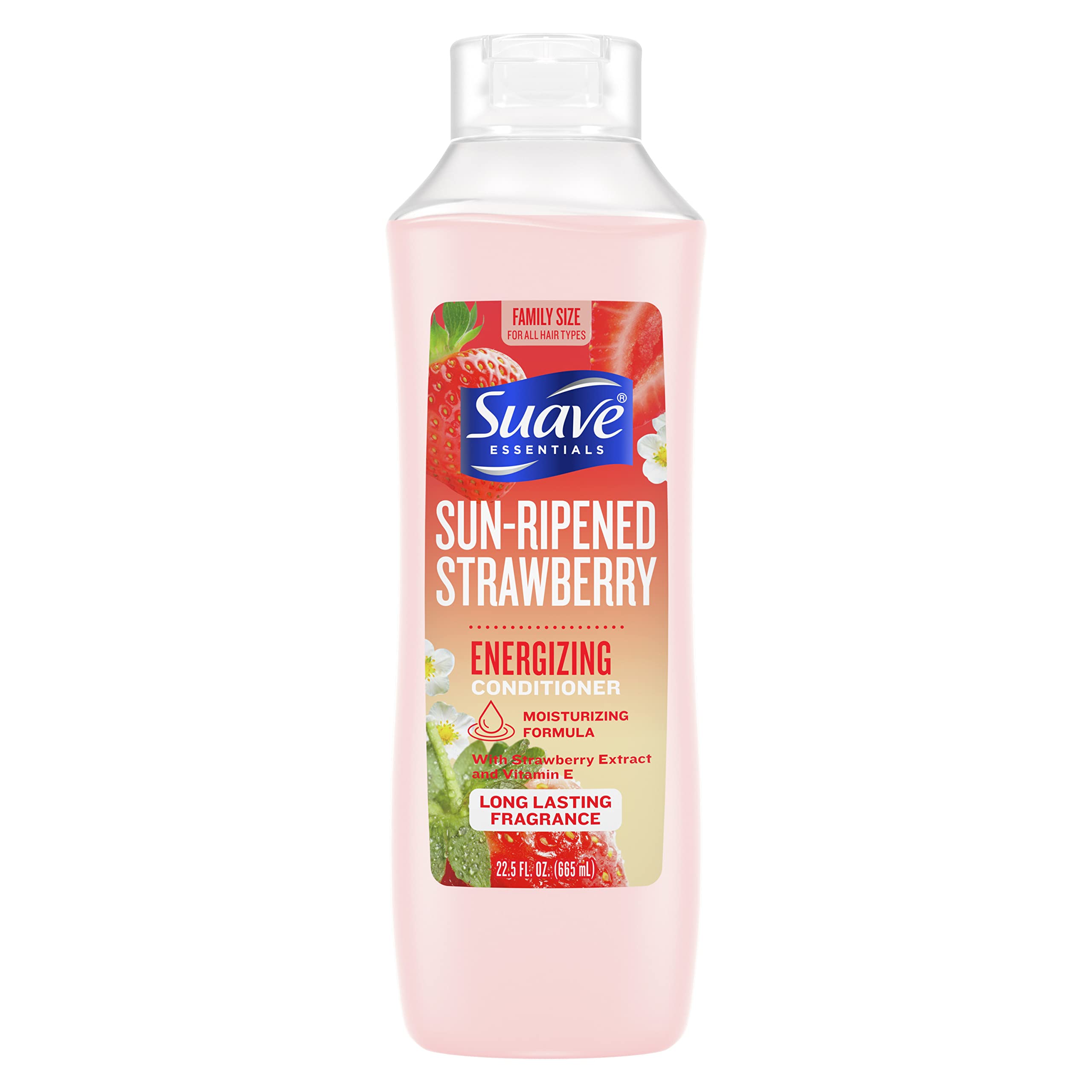 Suave Essentials Sun-Ripened Strawberry Energizing Conditioner - 22.5oz/4pk