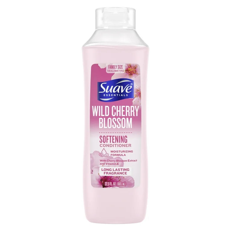 Suave Essentials Wild Cherry Blossom Softening Conditioner - 22.5oz/4pk