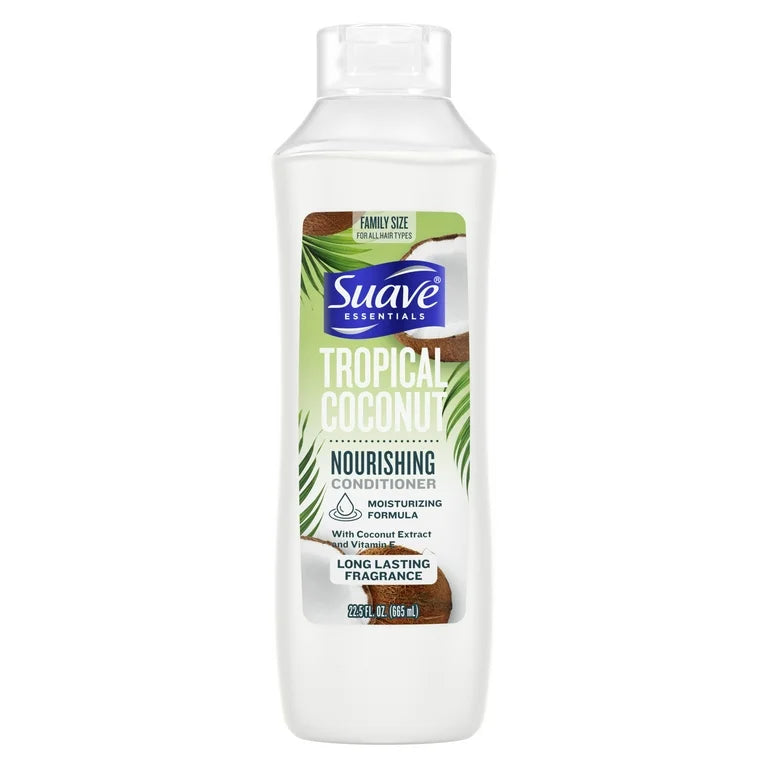 Suave Essentials Tropical Coconut Nourishing Conditioner - 22.5oz/4pk